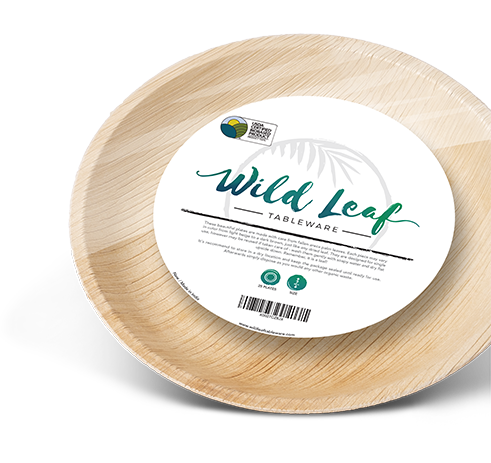 Compostable Palm Leaf Plates by Wild Leaf Tableware